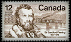 Stamp illustrating Fleming