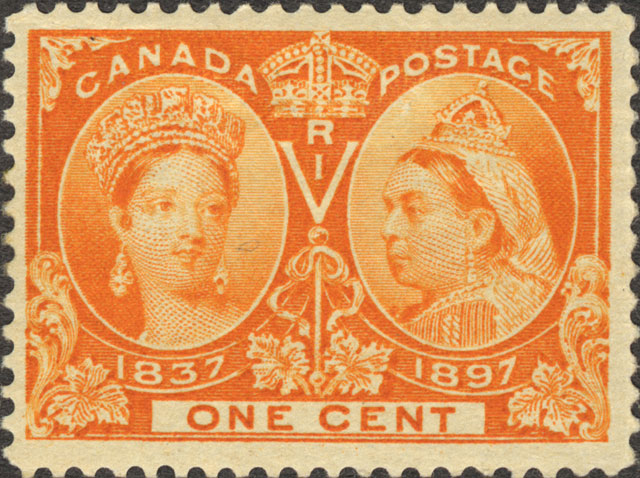 Timbre célébrant le jubilé de la reine Victoria