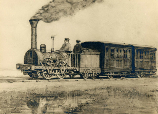 Premier chemin de fer canadien entre La Prairie et Saint-Jean-sur-Richelieu