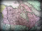 Carte de lAmrique du Nord de 1850