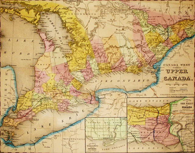 Carte du Haut-Canada