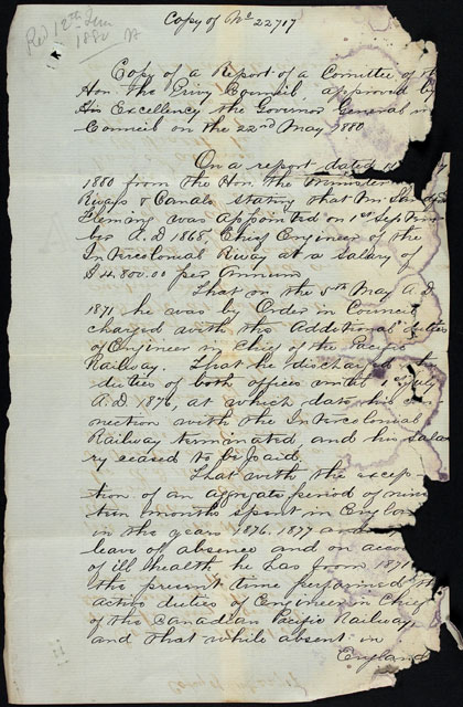 Annonce de l’élection de Fleming au poste d’ingénieur en chef