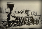 The Josephine locomotive of the Ontario, Simcoe and Huron Railroad