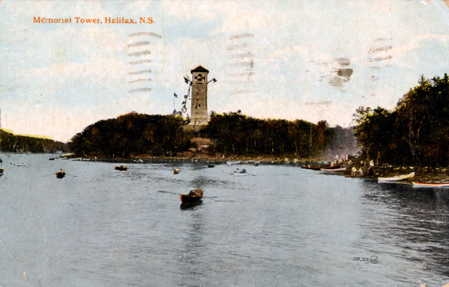 Vue de la tour Memorial à Halifax, dessinée par Fleming 
