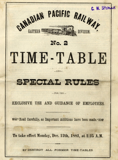 Train timetable