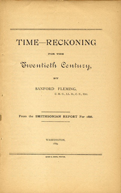 Book on the recognition of time zones in the 20th century